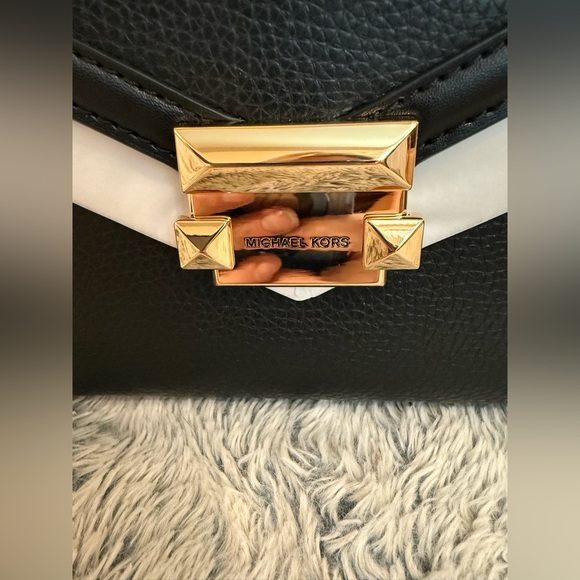 NWT MICHAEL Michael Kors Whitney Polished Leather Top Handle Satchel - Picture 15 of 15